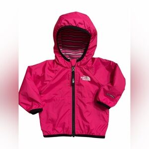 REVERSIBLE The North Face Windwall Hot Pink Toddlers' Hooded Windbreaker